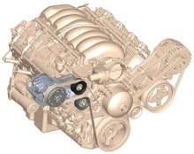 Load image into Gallery viewer, Holley Passenger's Side A/C Bracket - Includes SD7 A/C Compressor, Tensioner, &amp; Pulleys 20-142BK - Main Product View