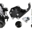 Load image into Gallery viewer, Holley Passenger's Side A/C Bracket - Includes SD7 A/C Compressor, Tensioner, &amp; Pulleys 20-142BK - Side View