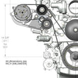 Load image into Gallery viewer, Holley Passenger's Side A/C Bracket - Includes SD7 A/C Compressor, Tensioner, &amp; Pulleys 20-142BK - Dimension Reference