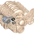 Load image into Gallery viewer, Holley Passenger's Side A/C Bracket - Includes SD7 A/C Compressor, Tensioner, &amp; Pulleys 20-142P - Main Product View