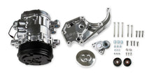 Load image into Gallery viewer, Holley Passenger's Side A/C Bracket - Includes SD7 A/C Compressor, Tensioner, &amp; Pulleys 20-142P - Side View