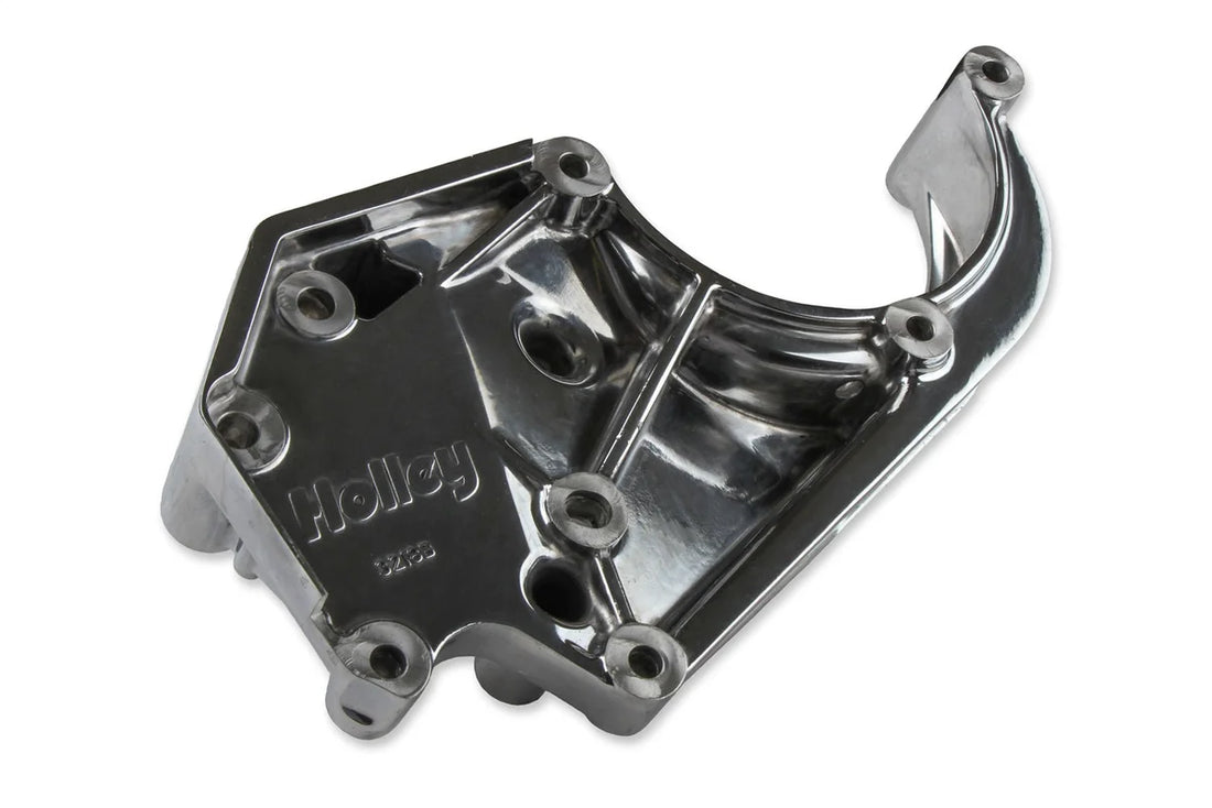 Holley Passenger's Side A/C Bracket - Includes SD7 A/C Compressor, Tensioner, & Pulleys 20-142P - Additional View 5