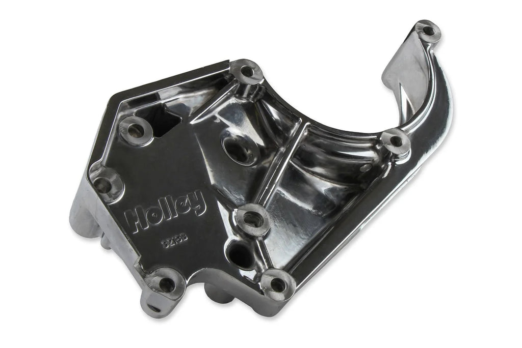 Holley Passenger's Side A/C Bracket - Includes SD7 A/C Compressor, Tensioner, & Pulleys 20-142P - Additional View 5