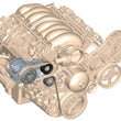 Load image into Gallery viewer, Holley Passenger's Side A/C Bracket - Includes SD7 A/C Compressor, Tensioner, &amp; Pulleys - Main Product View