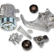 Load image into Gallery viewer, Holley Passenger's Side A/C Bracket - Includes SD7 A/C Compressor, Tensioner, &amp; Pulleys - Side View