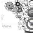 Load image into Gallery viewer, Holley Passenger's Side A/C Bracket - Includes SD7 A/C Compressor, Tensioner, &amp; Pulleys - Dimension Reference