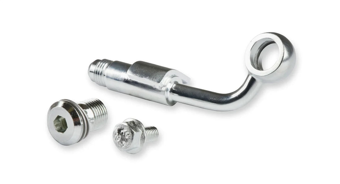 Holley Power Steering Hardline for LT4 P/S Type II pumps 198-201 - Side View