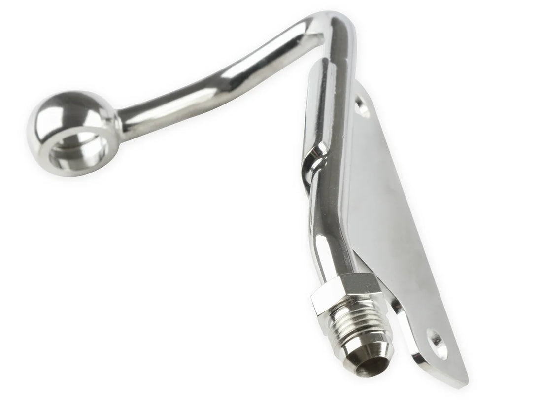 Holley Power Steering Hardline for Type II pumps - Back View