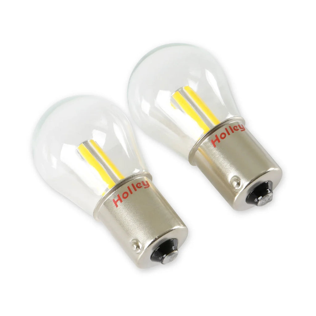 Holley RetroBright LED Bulbs - 1156 - Classic White Retrobright - Installation View