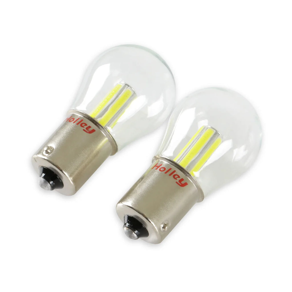 Holley RetroBright LED Bulbs - 1156 - Modern White Retrobright - Back View