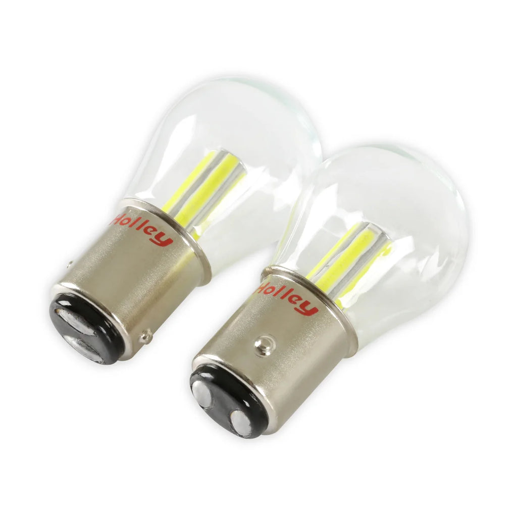 Holley RetroBright LED Bulbs - 1157 - Modern White Retrobright - Back View