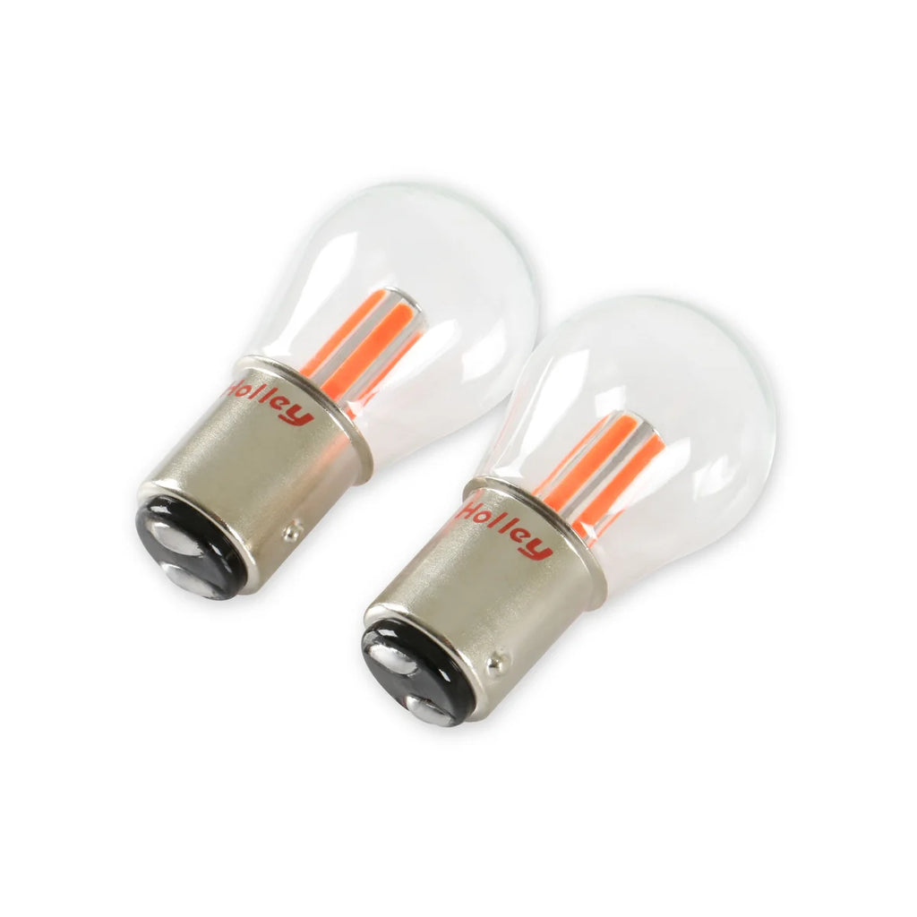 Holley RetroBright LED Bulbs - 1157 - Red Retrobright - Back View