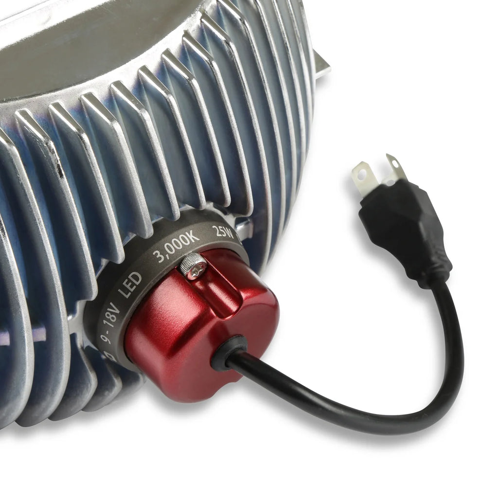 Holley RetroBright LED Forward Facing Light - Classic White (3000K) Retrobright - Back View