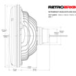 Load image into Gallery viewer, Holley RetroBright LED Forward Facing Light - Classic White (3000K) Retrobright - Dimension Reference