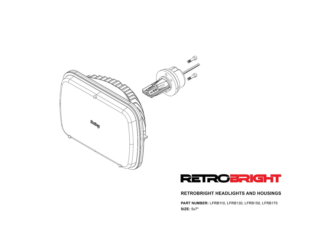 Holley RetroBright LED Forward Facing Light - Modern White (5700K) Retrobright - Additional View 9