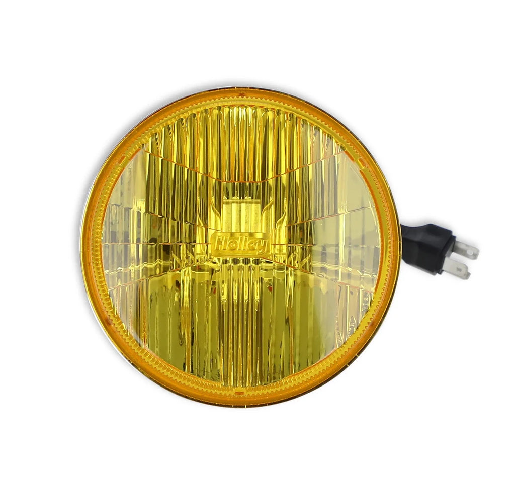 Holley RetroBright LED Forward Facing Light - Yellow Lens Retrobright - Close-up Detail