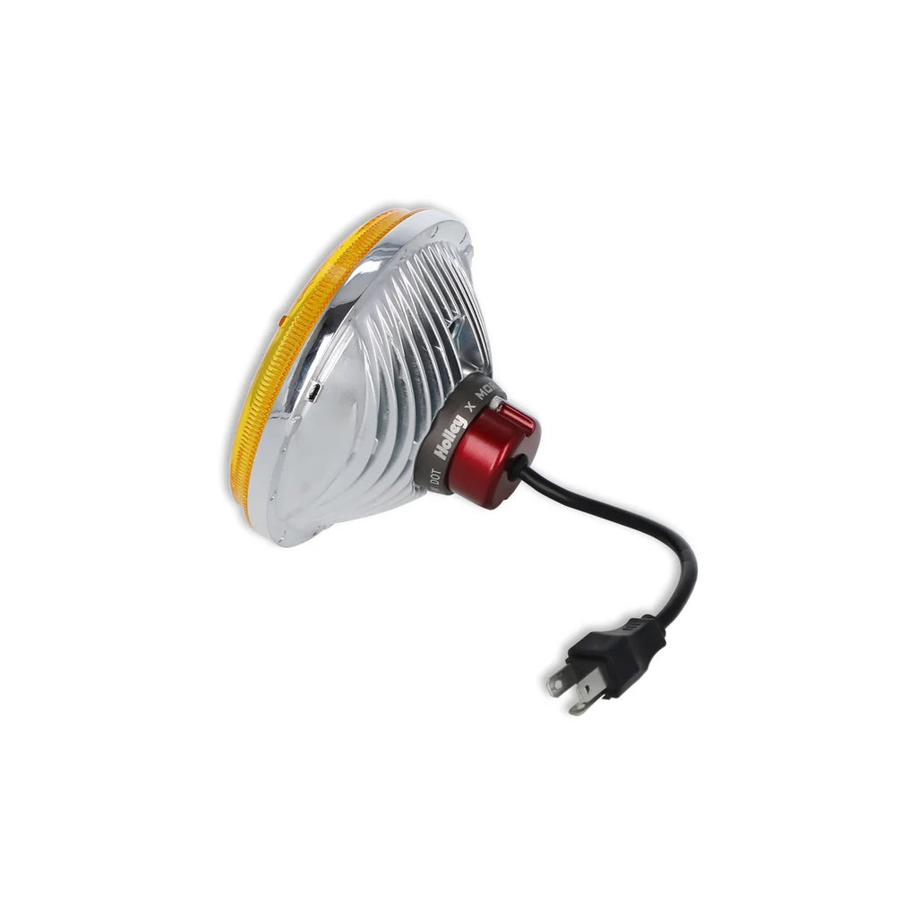 Holley RetroBright LED Forward Facing Light - Yellow Lens Retrobright - Back View