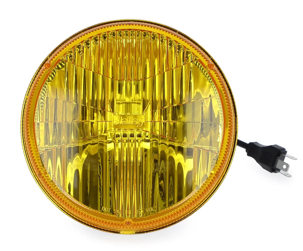Holley RetroBright LED Forward Facing Light - Yellow Lens Retrobright - Close-up Detail