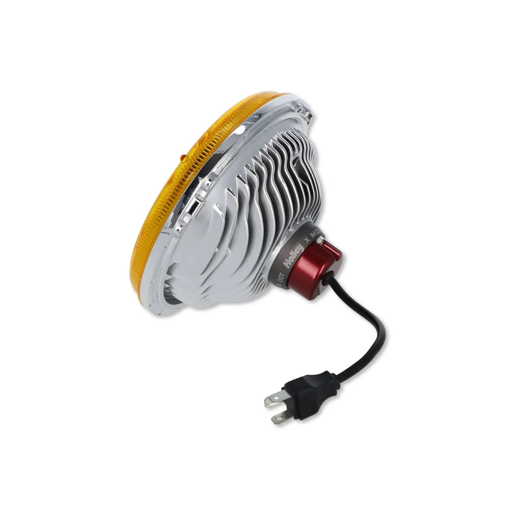 Holley RetroBright LED Forward Facing Light - Yellow Lens Retrobright - Back View