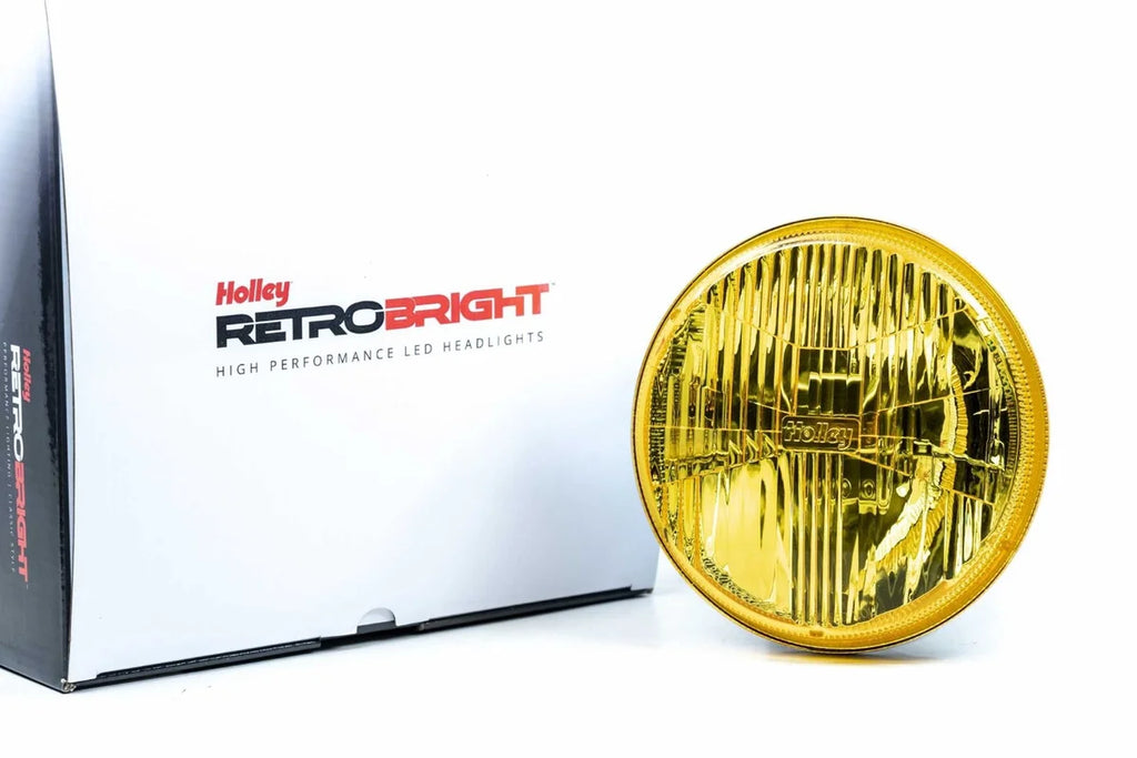 Holley RetroBright LED Forward Light -Yellow Lens Housing Only,Sold Individually Retrobright - Package Contents