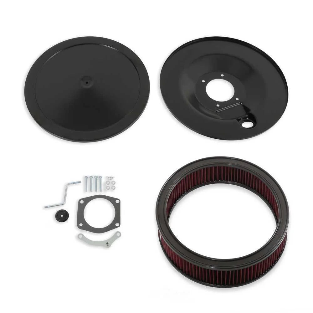 Holley RetroFilter Drive-By-Wire Air Cleaner - 16-Inch Diameter - Black 120-501 - Main Product View