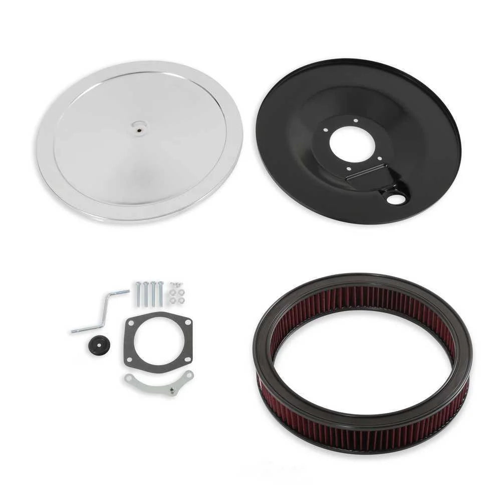 Holley RetroFilter Drive-By-Wire Air Cleaner - 16-Inch Diameter - Chrome 120-500 - Main Product View