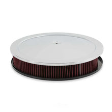 Load image into Gallery viewer, Holley RetroFilter Drive-By-Wire Air Cleaner - 16-Inch Diameter - Chrome 120-500 - Back View