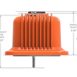 Load image into Gallery viewer, Holley - SBC - Center Bolt - Factory Orange Machined 241-249 - Side View