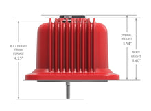 Load image into Gallery viewer, Holley - SBC - Center Bolt - Gloss Red Machined 241-250 - Side View