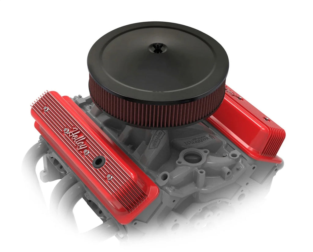 Holley - SBC - Center Bolt - Gloss Red Machined 241-250 - Detail View