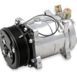 Load image into Gallery viewer, Holley SD508 A/C Compressor Polished 199-105 - Detail View