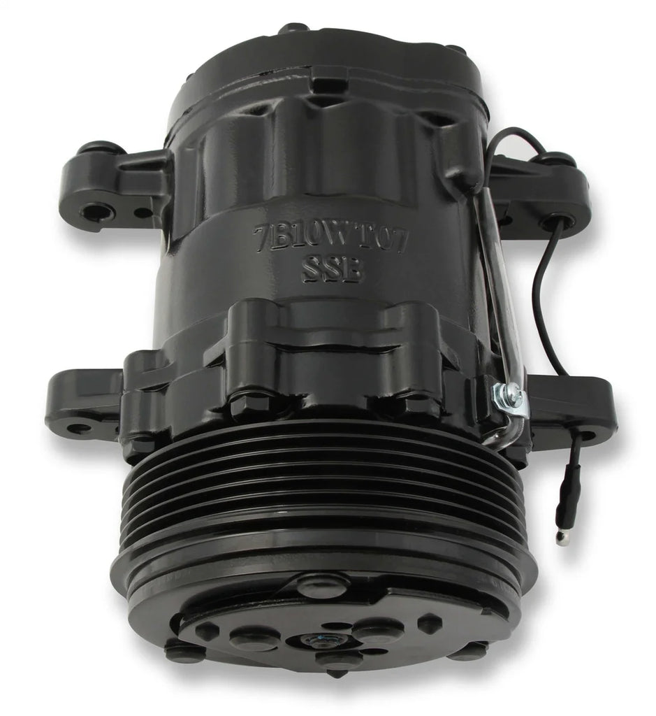 Holley SD7 A/C Compressor Black 199-104 - Main Product View