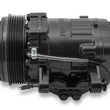 Load image into Gallery viewer, Holley SD7 A/C Compressor Black 199-104 - Side View