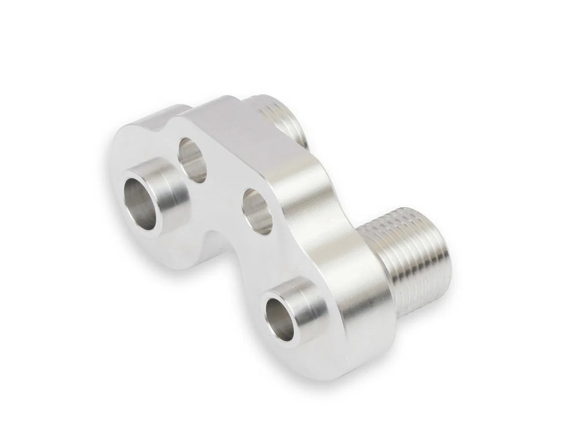 Holley SD7 A/C Compressor Line Adapter 199-202 - Back View