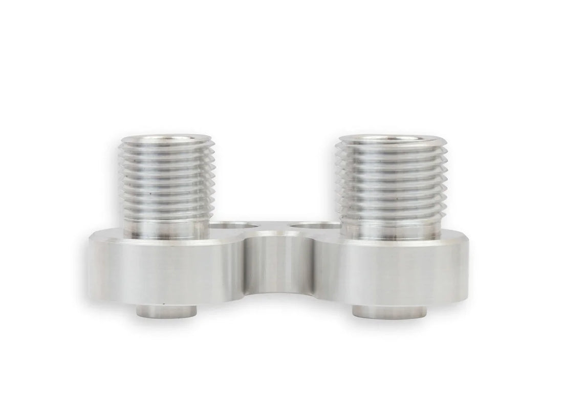 Holley SD7 A/C Compressor Line Adapter 199-202 - Installation View