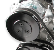 Load image into Gallery viewer, Holley SD7 Compressor Pulley Cover Black 97-185 - Main Product View