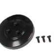 Load image into Gallery viewer, Holley SD7 Compressor Pulley Cover Black 97-185 - Side View