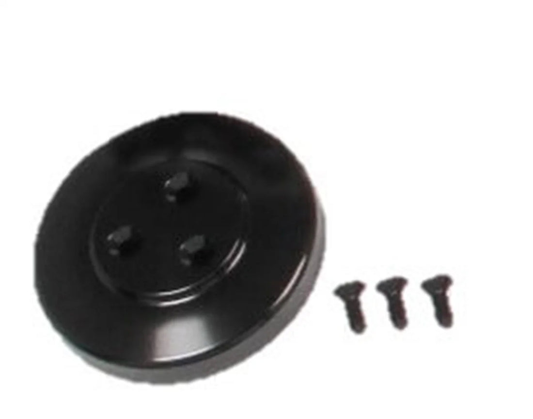 Holley SD7 Compressor Pulley Cover Black 97-185 - Side View