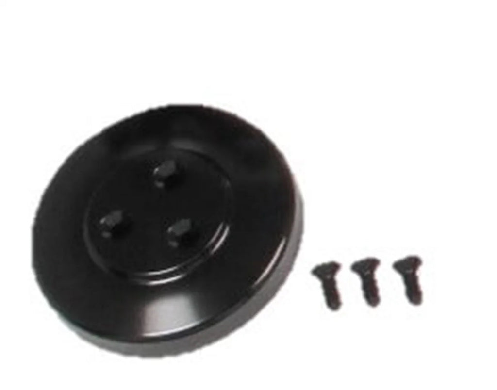 Holley SD7 Compressor Pulley Cover Black 97-185 - Side View