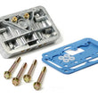 Load image into Gallery viewer, Holley Secondary Metering Block Conversion Kit - Shiny Aluminum 34-13SA