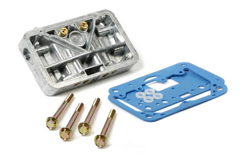 Holley Secondary Metering Block Conversion Kit - Shiny Aluminum 34-13SA