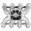 Load image into Gallery viewer, Holley Single Plane 4500 Carbureted Split-Design Race Intake Manifold - GM LS1/LS2/LS6 300-295 - Back View