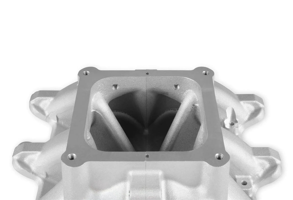 Holley Single Plane 4500 Carbureted Split-Design Race Intake Manifold - GM LS1/LS2/LS6 300-295 - Additional View 8