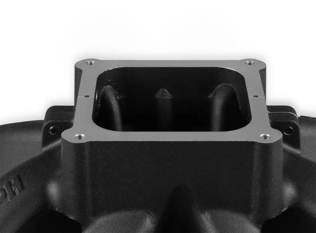 Holley Single Plane 4500 Carbureted Split-Design Race Intake Manifold - GM LS1/LS2/LS6 300-295BK - Additional View 7
