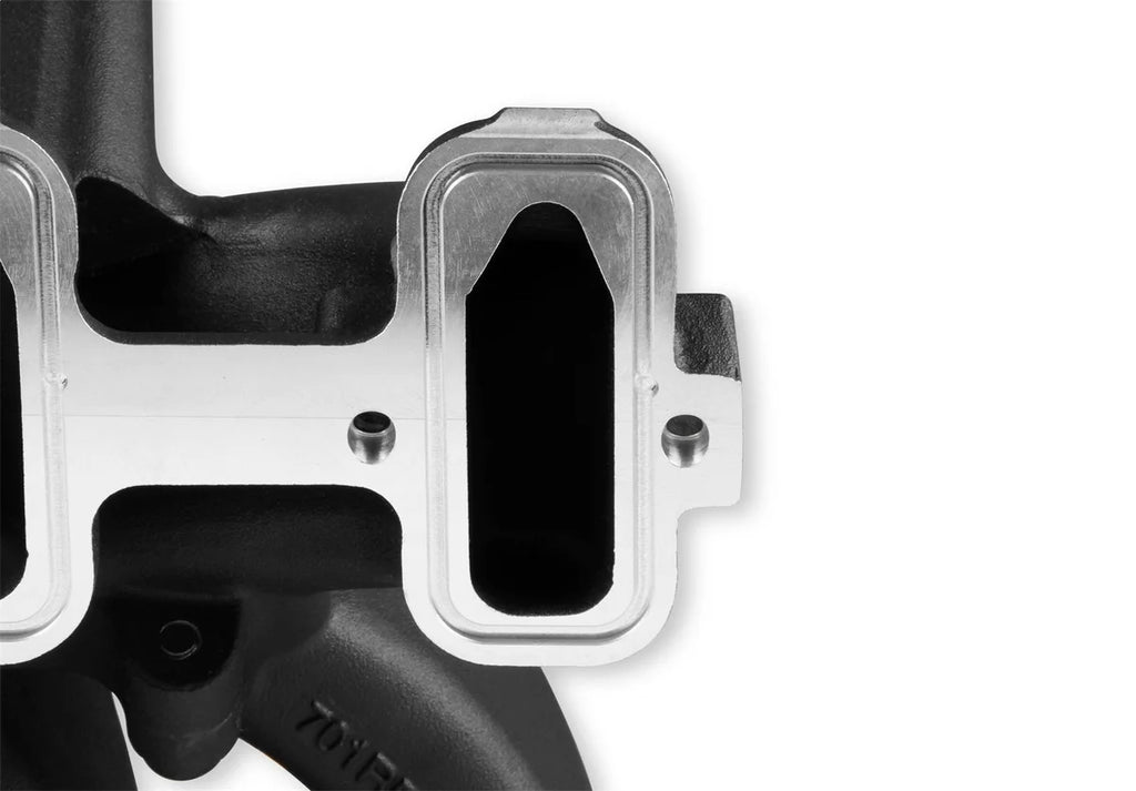Holley Single Plane 4500 Carbureted Split-Design Race Intake Manifold - GM LS1/LS2/LS6 300-295BK - Additional View 10
