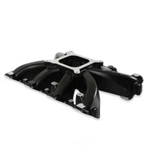 Load image into Gallery viewer, Holley Single Plane Intake - Black 300-132BK fits GM LS1 / LS2 / LS6 - Back View
