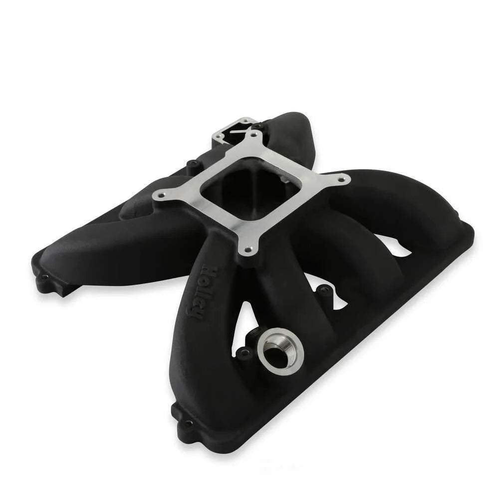 Holley Single Plane Intake Manifold for Gen III , Sniper EFI/Carb Black 300-931BK fits Hemi - Side View
