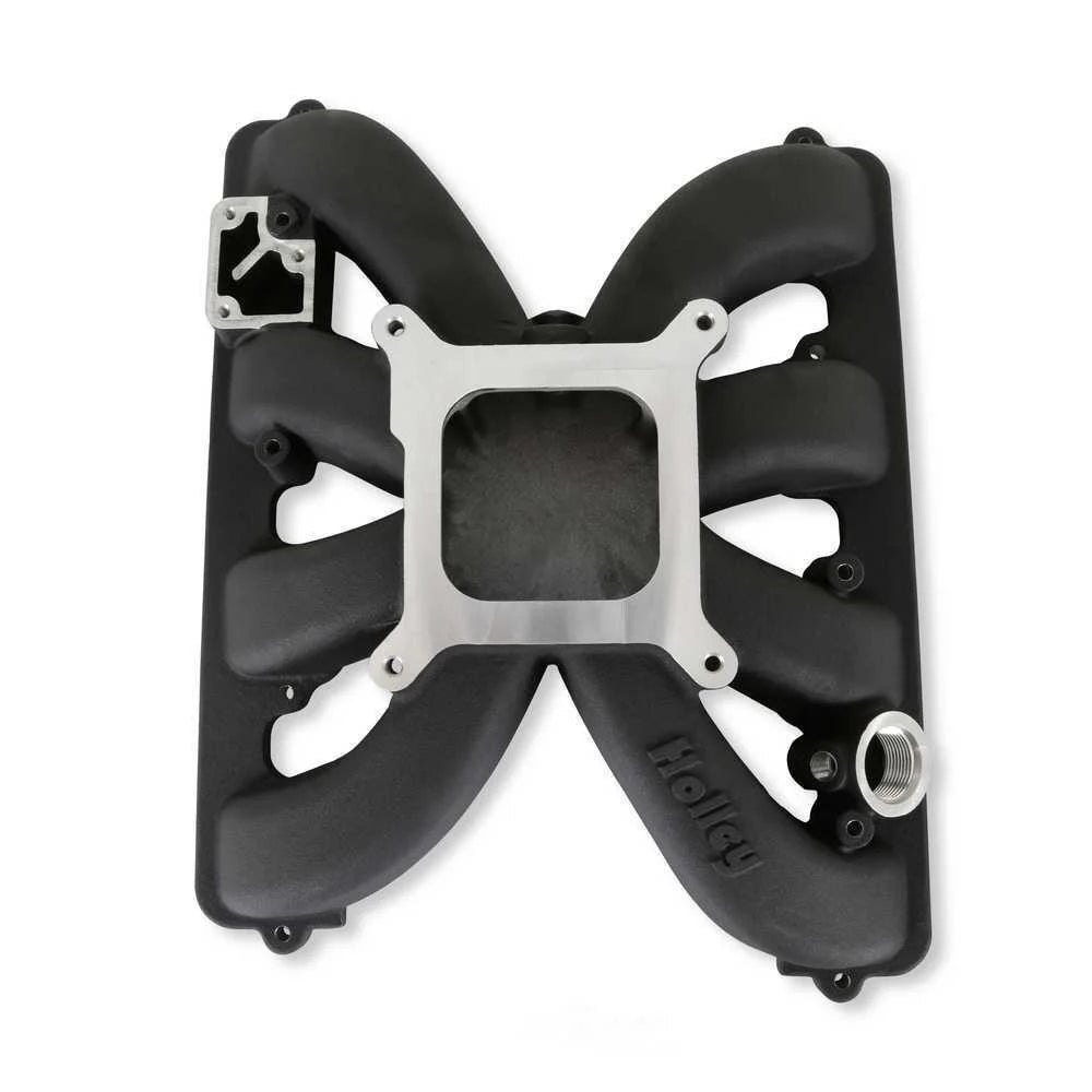 Holley Single Plane Intake Manifold for Gen III , Sniper EFI/Carb Black 300-931BK fits Hemi - Installation View