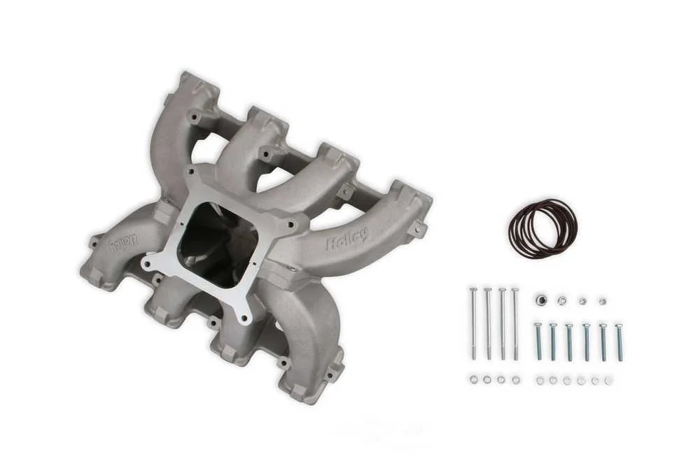 Holley Single Plane Split-Design Race Intake Manifold - 4150 300-291 fits GM LS3 / L92 - Installation View