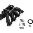 Load image into Gallery viewer, Holley Single Plane Split-Design Race Intake Manifold - Black 300-256BK fits GM LS1 / LS2 / LS6 - Side View